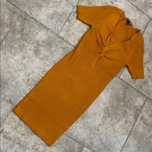 Mustard yellow dress